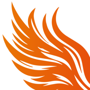 Phoenix Wing of Fire - Part of Heliopolis Social Cafe Logo